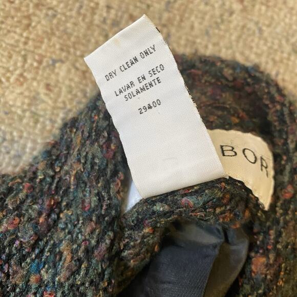 Sag Harbor Vintage Multicolor Tweed Style Blazer Jacket Women 12 Academia Preppy - Picture 5 of 8